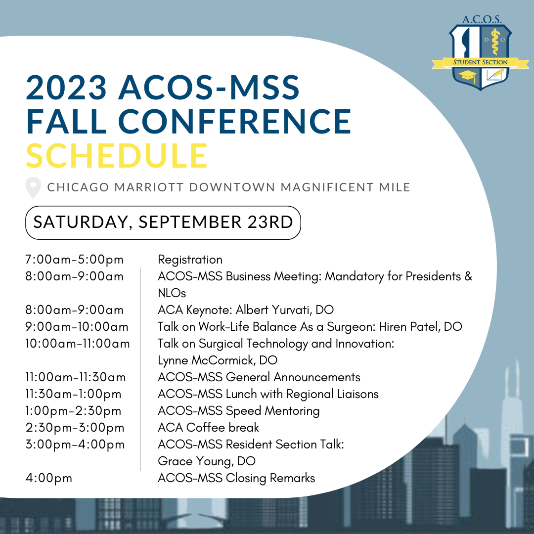 ACOSMSS Conventions